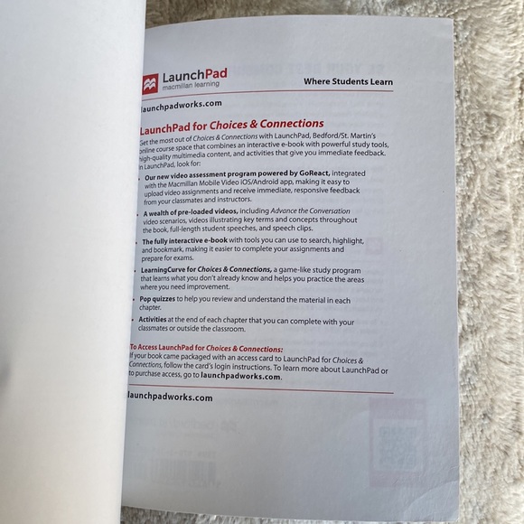 Macmillan Learning Choices & Connections Third Edition Book - Picture 8 of 10